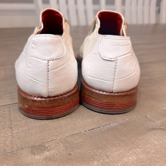 Mauri Mens Genuine Crocodile Dress Shoes Size 11 M‎ White Cream 44153 558 - Picture 5 of 6